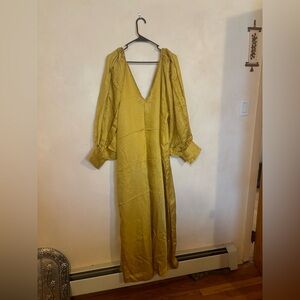 Laude the Label Lupita Dress XXL/XXXL wedding guest indie puff sleeve natural